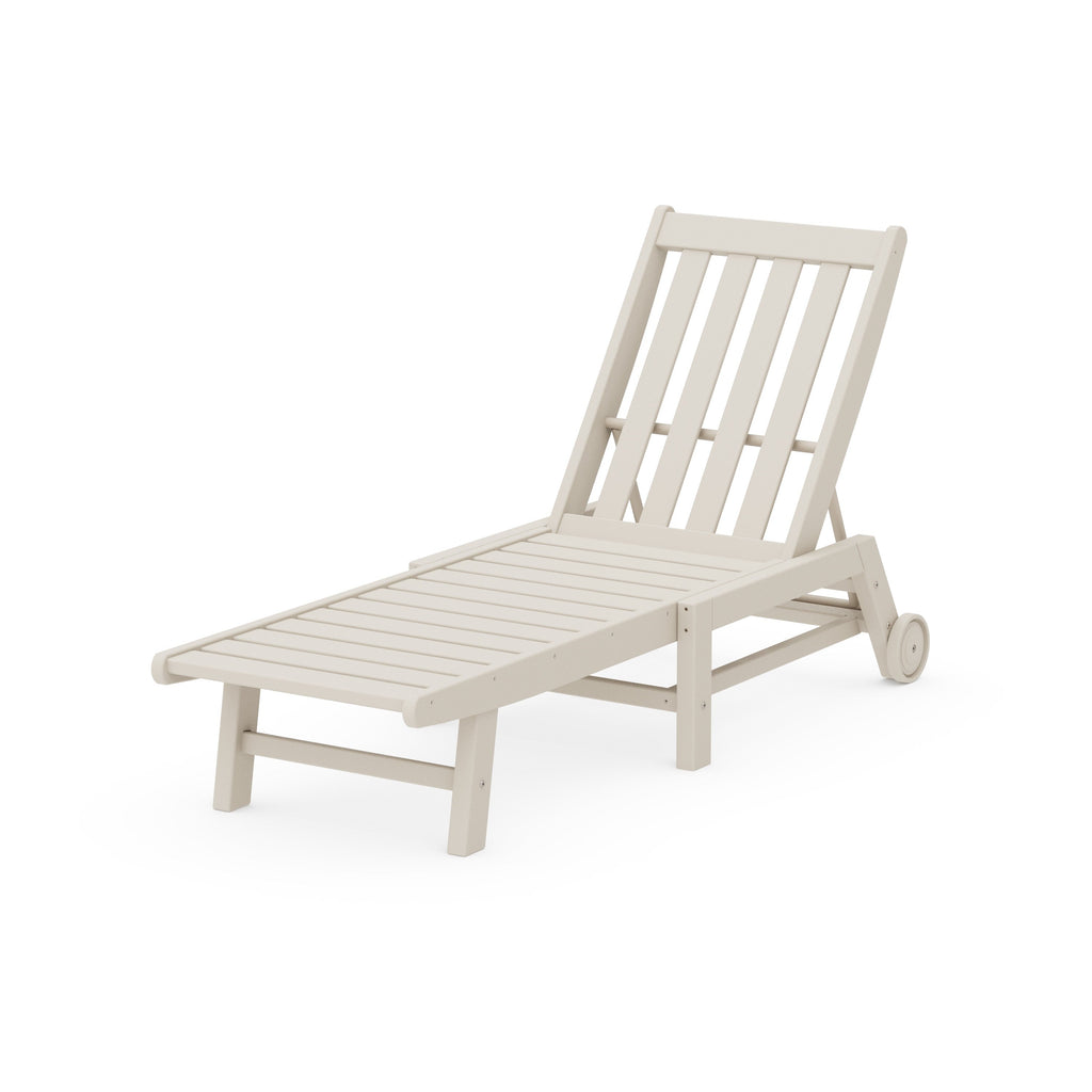 Vineyard Chaise with Wheels