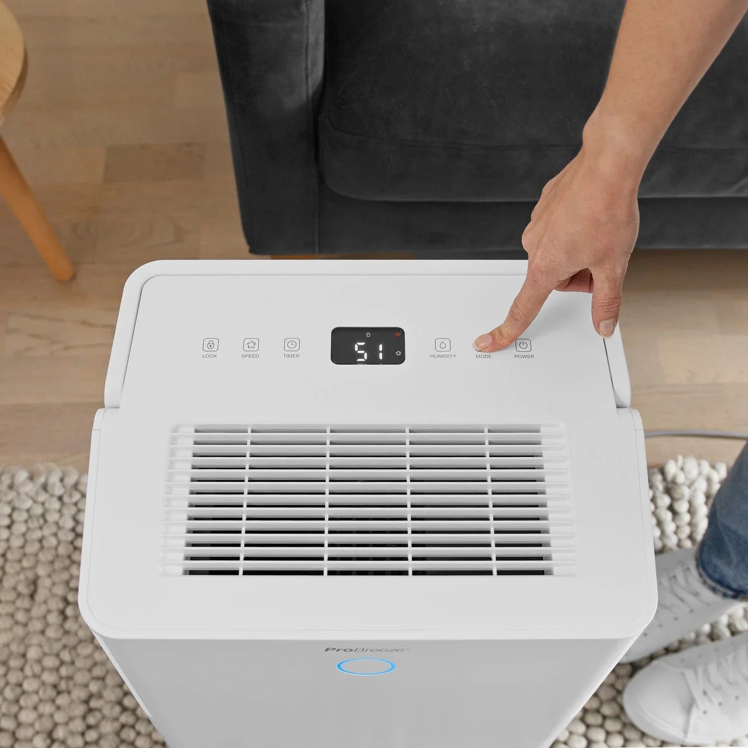 OmniDry 40L Quiet Low Energy Dehumidifier with Laundry Mode and Smart App Control