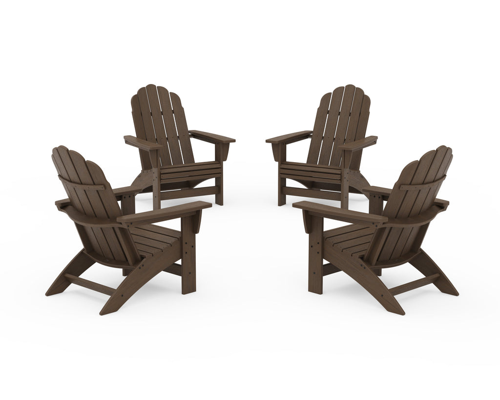4-Piece Vineyard Grand Adirondack Chair Conversation Set