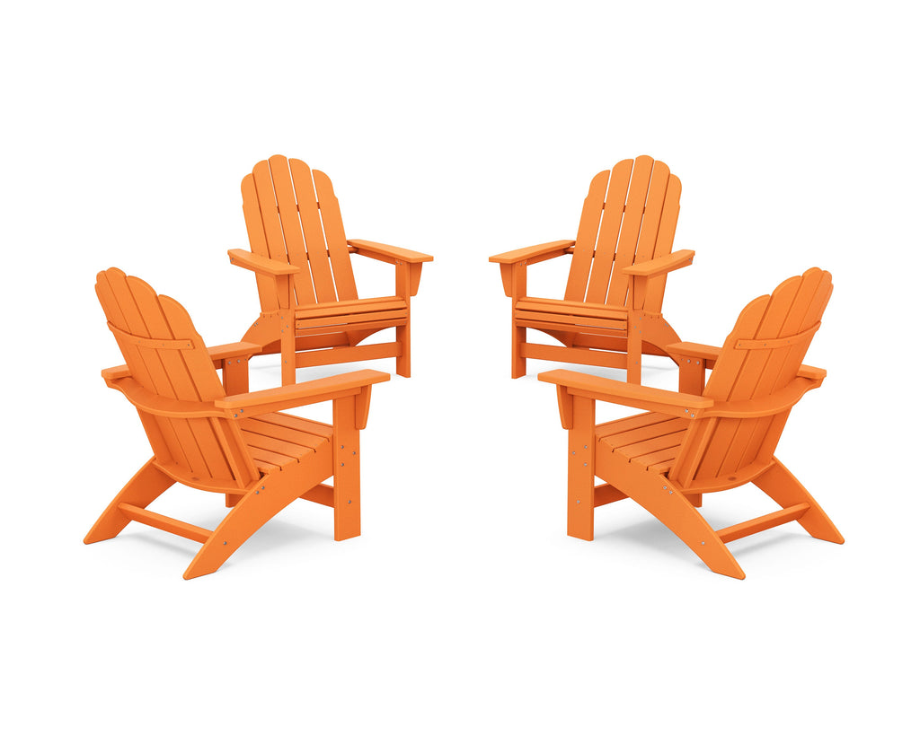 4-Piece Vineyard Grand Adirondack Chair Conversation Set