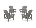 4-Piece Nautical Grand Upright Adirondack Chair Conversation Set