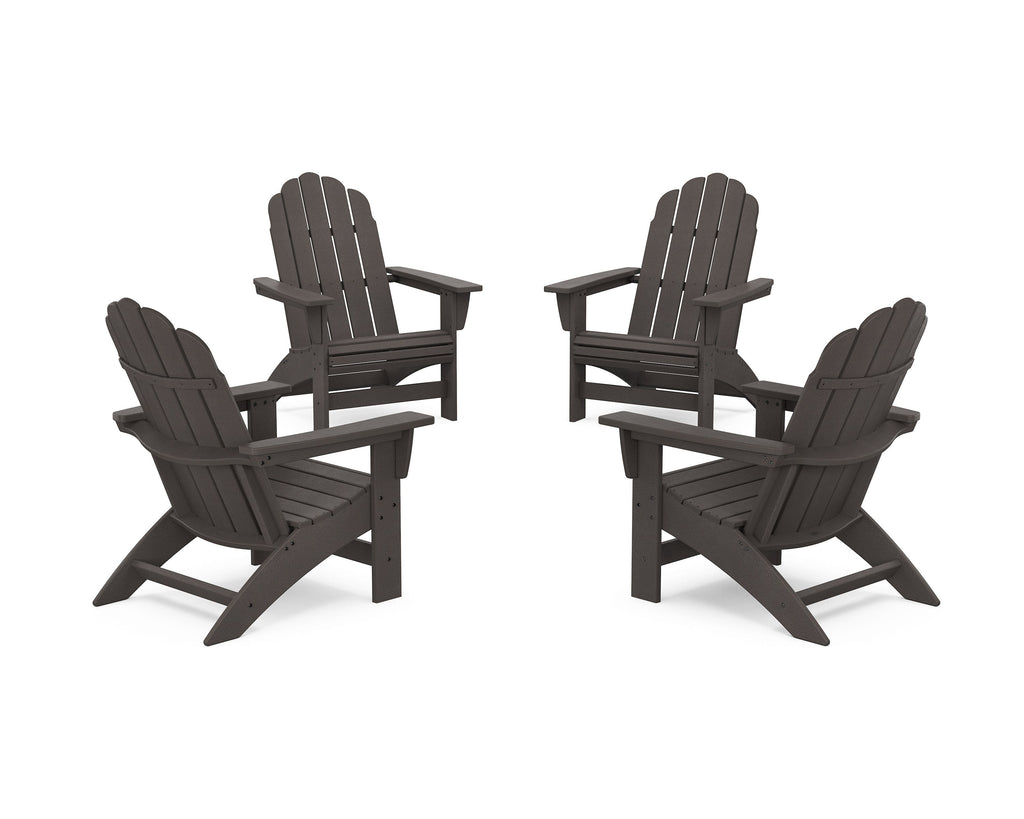 4-Piece Vineyard Grand Adirondack Chair Conversation Set