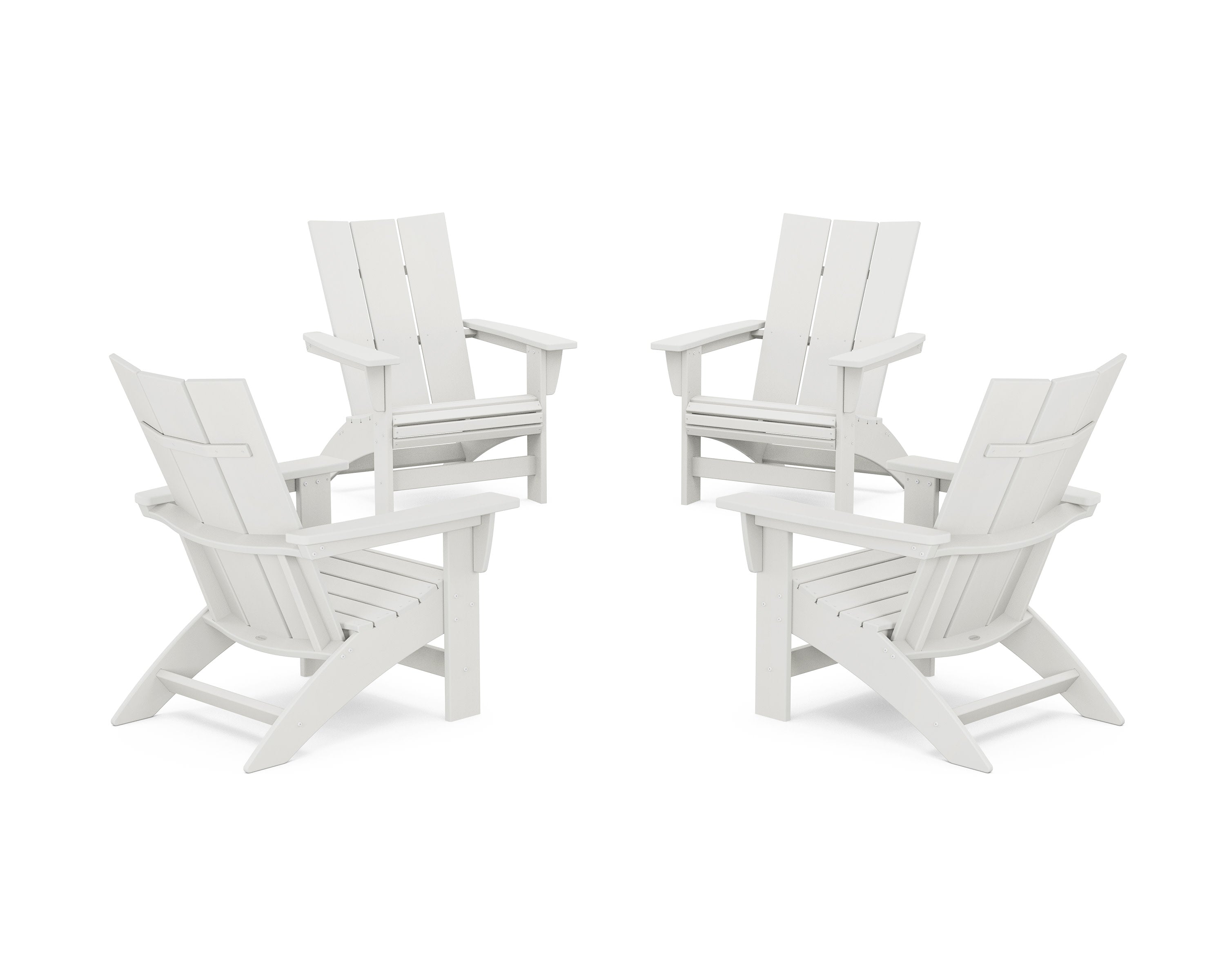 4-Piece Modern Grand Adirondack Chair Conversation Set