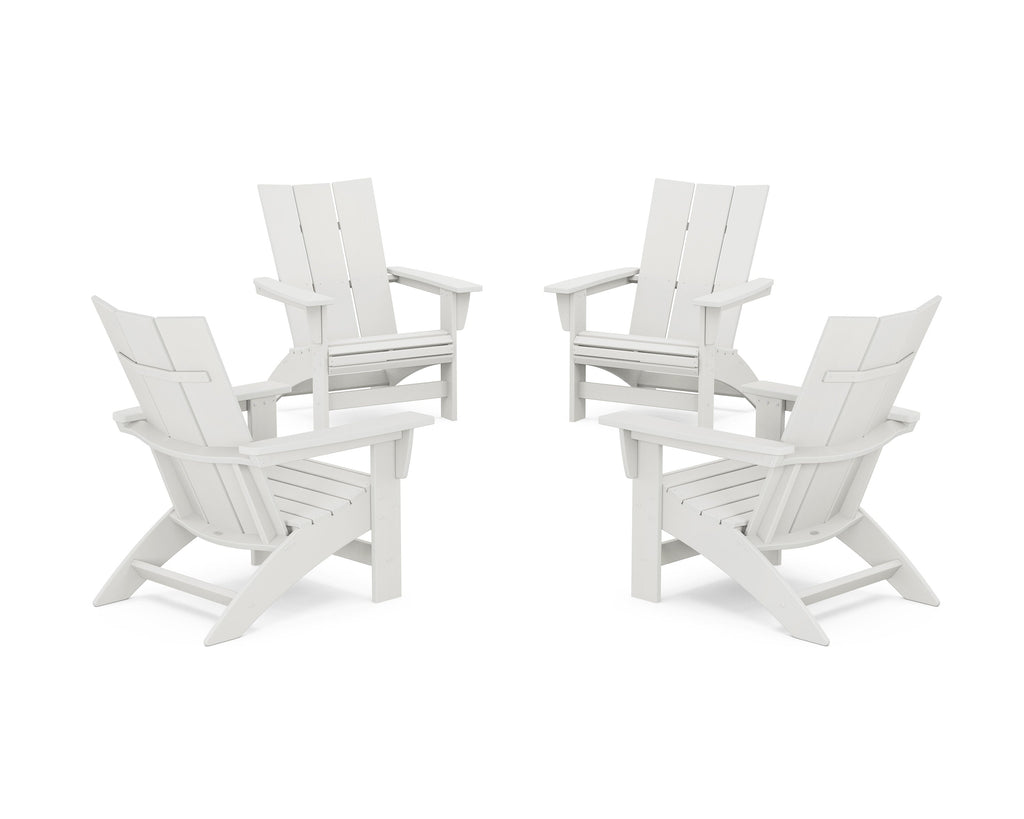 4-Piece Modern Grand Adirondack Chair Conversation Set