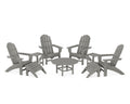 Vineyard Curveback Adirondack Chair 9-Piece Conversation Set