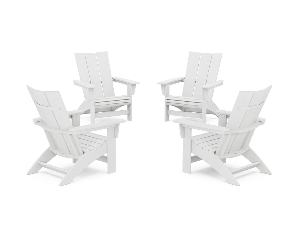 4-Piece Modern Grand Adirondack Chair Conversation Set